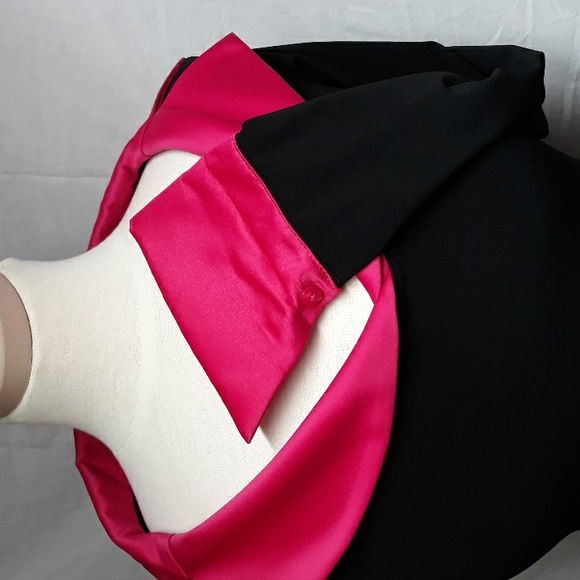 Hot Pink Big Collar Joseph Ribkoff Blouse Top - Picture 5 of 8